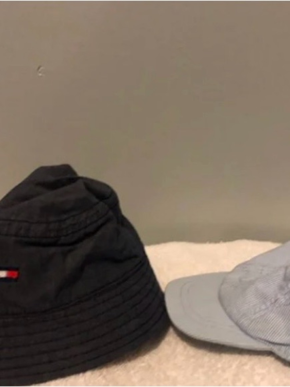Tommy Hilfiger Infant Navy Blue Bucket Sun Hat – Size S/M & Base Ball Cap